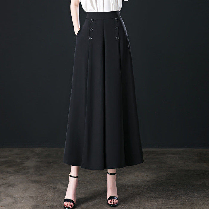 Stylish Pleated Wide-Leg Pants -Comfort & Slim