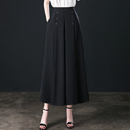 Stylish Pleated Wide-Leg Pants -Comfort & Slim