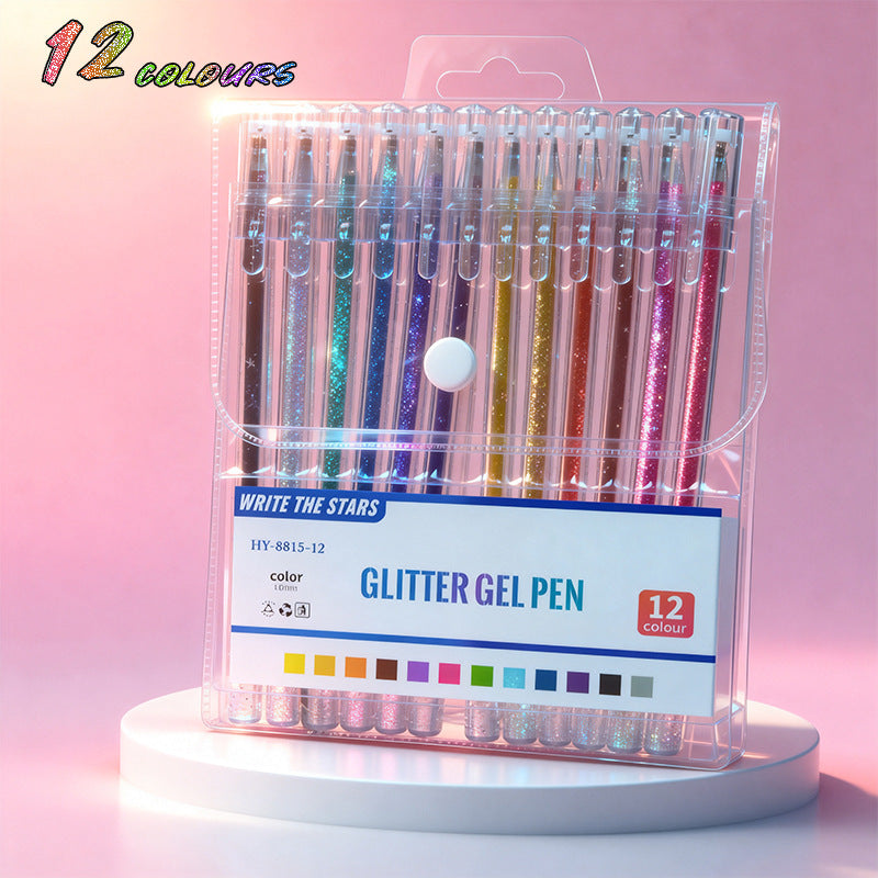 ✨Glitter Gel Pens – Sparkly Ink, Smooth Writing for Journaling & Card Making