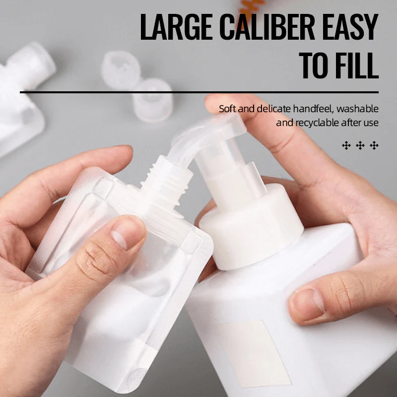 【10 PCS】Portable Travel Fluid Makeup Packing Bag