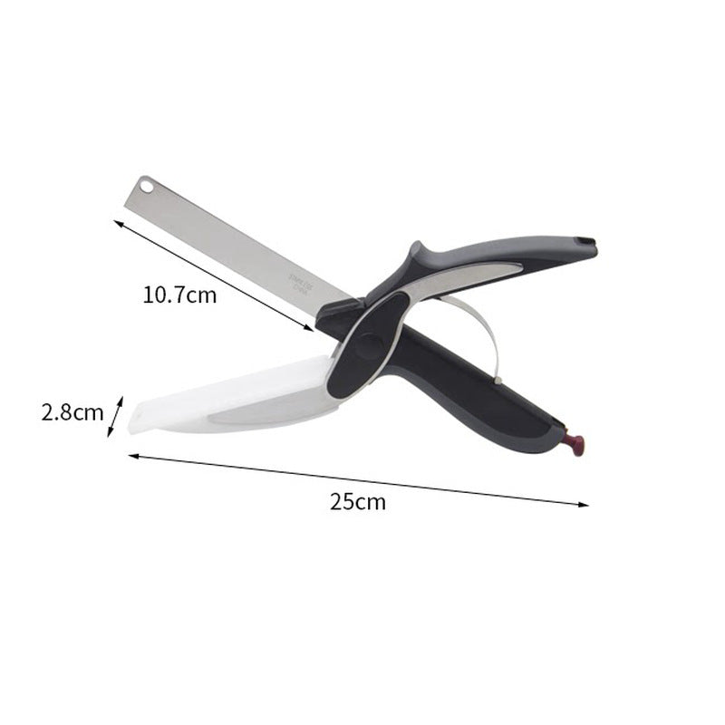 2-in-1 Kitchen Scissor and Cutting Board for Easy Vegetable Prep