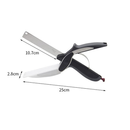 2-in-1 Kitchen Scissor and Cutting Board for Easy Vegetable Prep