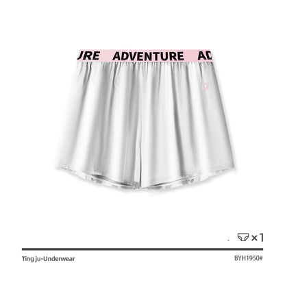 Men's Plus Size Satin Elastic Waist Fashion Boxer Shorts