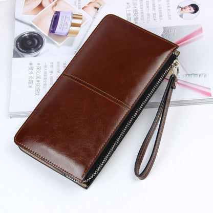 👛Large Capacity Zipper Wallet – Multi-Card Slots, Holds Phone, Cash & ID, All-in-One for Daily Outings