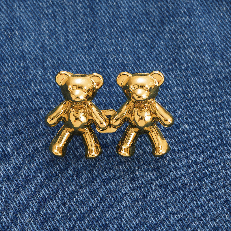Waist Bear-Shaped Trouser Buckle