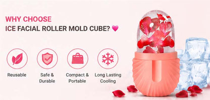 Reusable Ice Facial Roller – Cooling Face & Eye Massager