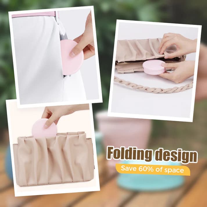 🌈Macaron Foldable Silicone Cup – Food-Grade & Heat-Resistant, Collapsible & Portable Travel Cup for Outdoor & Daily Use