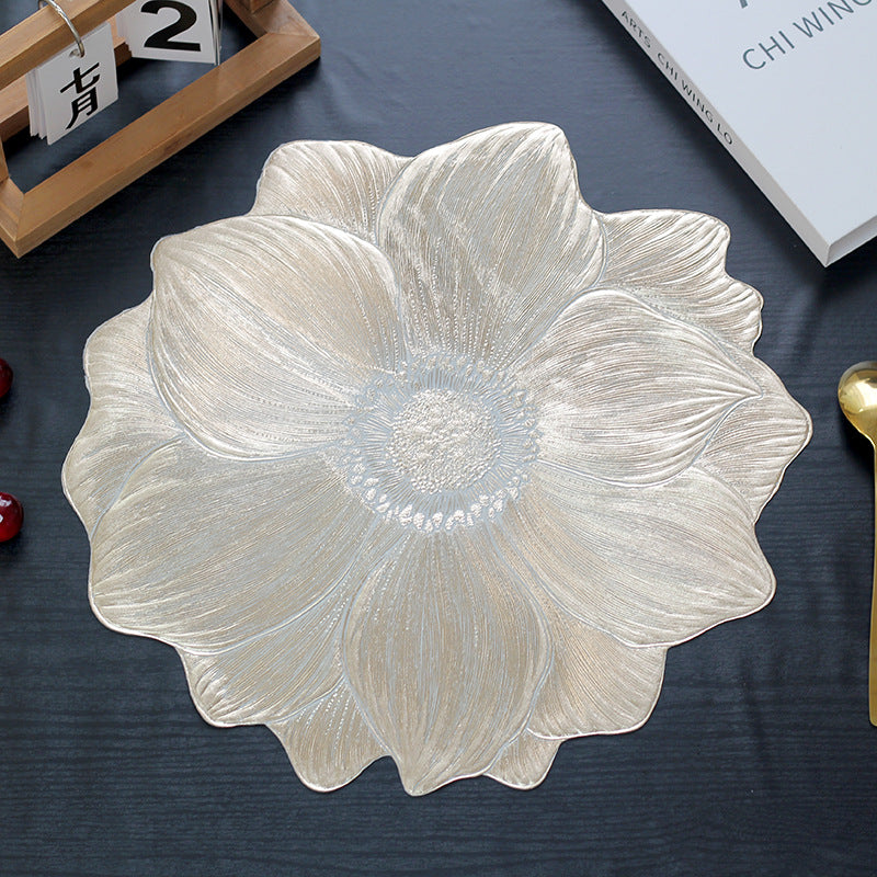 Lotus-Shaped Heat-Resistant and Washable Placemat