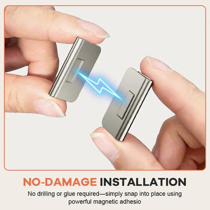 Magnetic Curtain Buckles 4-Pack – Light-Blocking & Fixing, No-Drill, Strong Magnets, Easy Open & Close