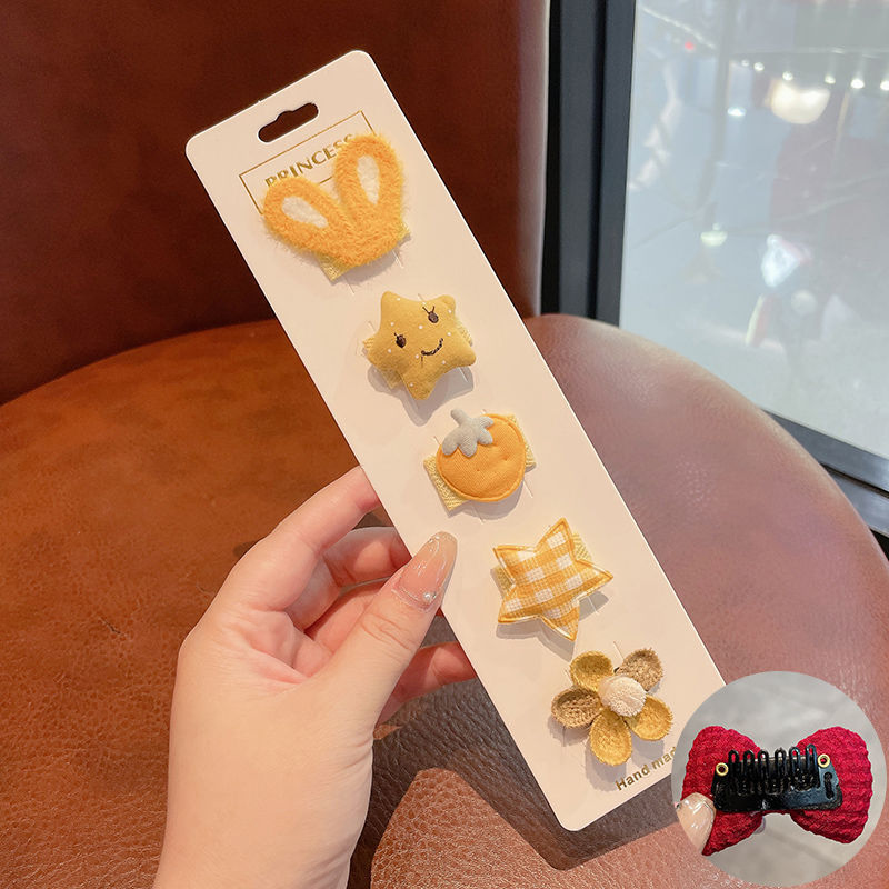 Baby Fetal Hair Clip 5pcs –Sweat-Absorbing & Breathable | Cute Hair Accessory