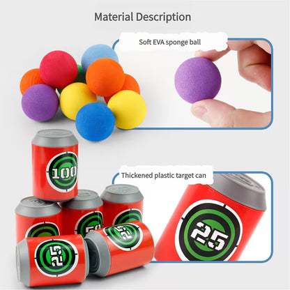 Colorful Archery Shooting Toy Set with EVA Foam Ball Launcher