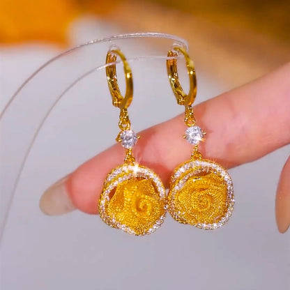 💎High-Quality Elegant Mesh Rose Earrings