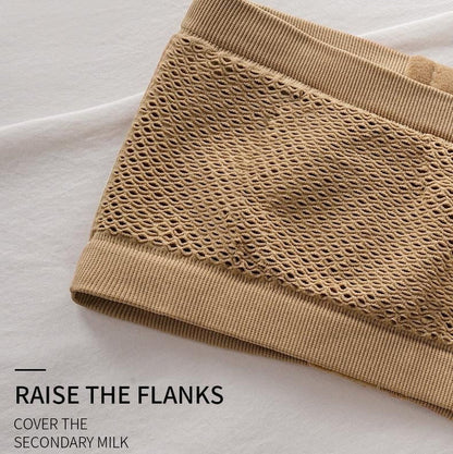 Plus Size Strapless Front Buckle Breathable Bra