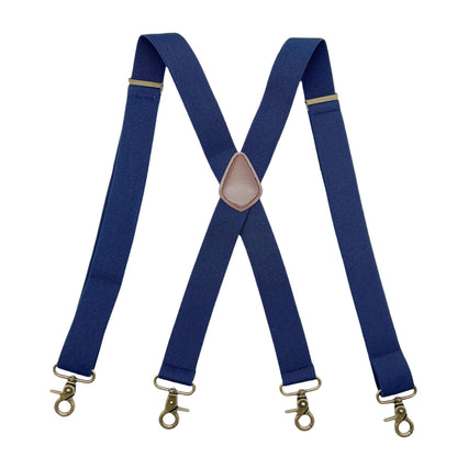 High Quality--Adjustable X-Type Unisex Four-Clip Suspenders