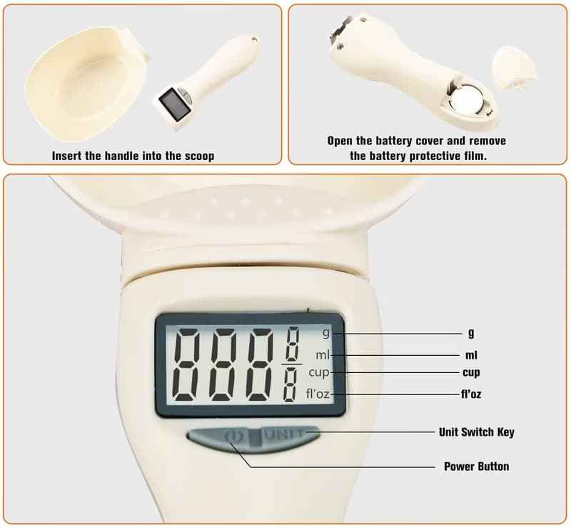 🎂🥄 Precision Scoop Scale · Don't guess, measure in grams