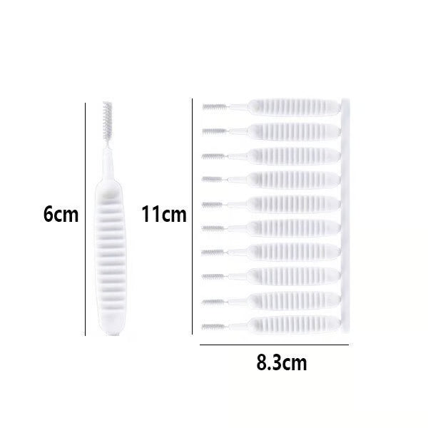 [4 Packs]One Brush, No Clogs – Gap & Hole Cleaning Brush