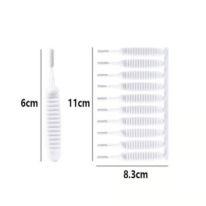 [4 Packs]One Brush, No Clogs – Gap & Hole Cleaning Brush