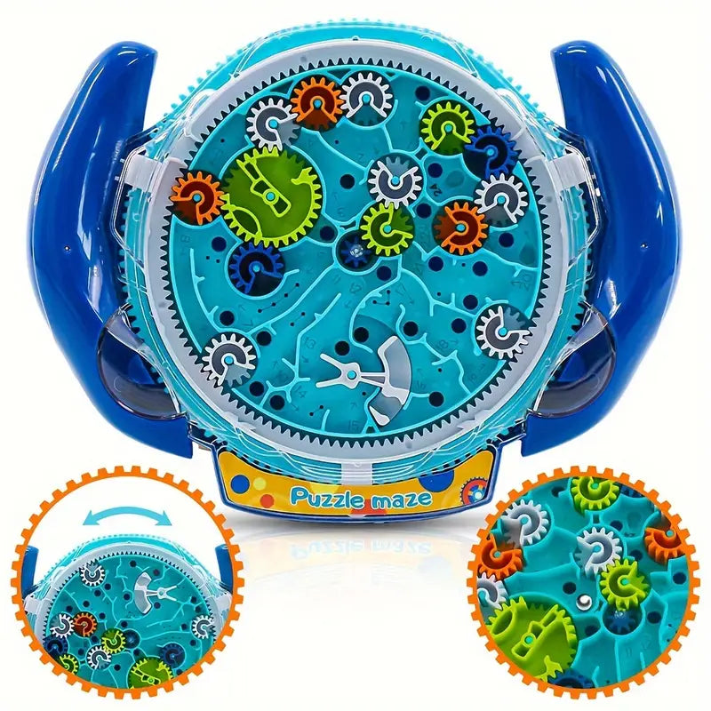 Gear Maze Disk Toys for Kids 3D Puzzle Balance Ball Handheld Maze Board Educational Toy