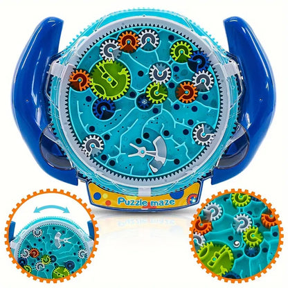 Gear Maze Disk Toys for Kids 3D Puzzle Balance Ball Handheld Maze Board Educational Toy