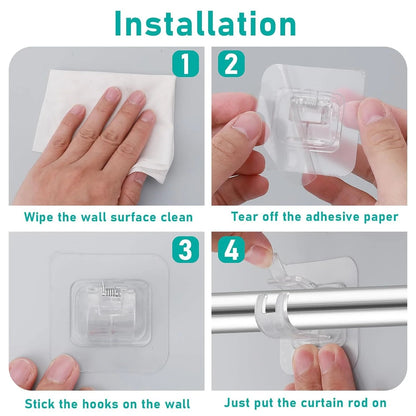 Curtain Rod Self Adhesive Hook