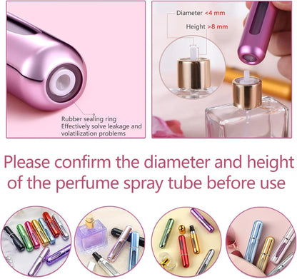 5ml perfume bottle, portable spray bottle, press the bottom to fill the perfume