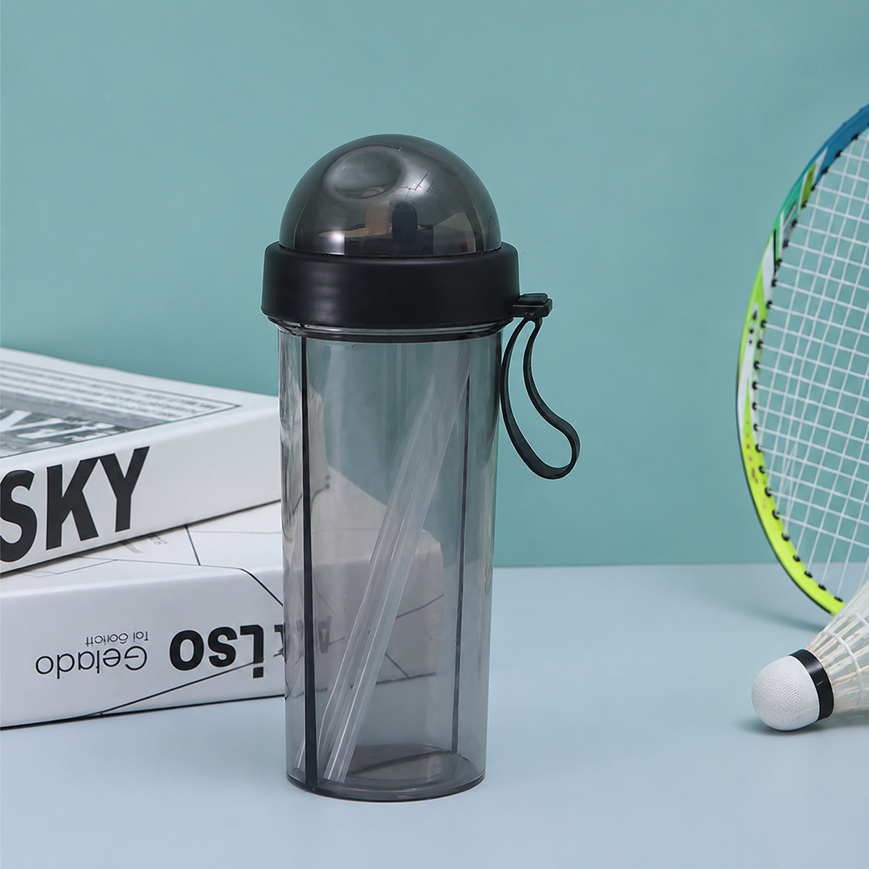 Outdoor Portable Large-Capacity Dual-Drink Tumbler with Straw 🥤
