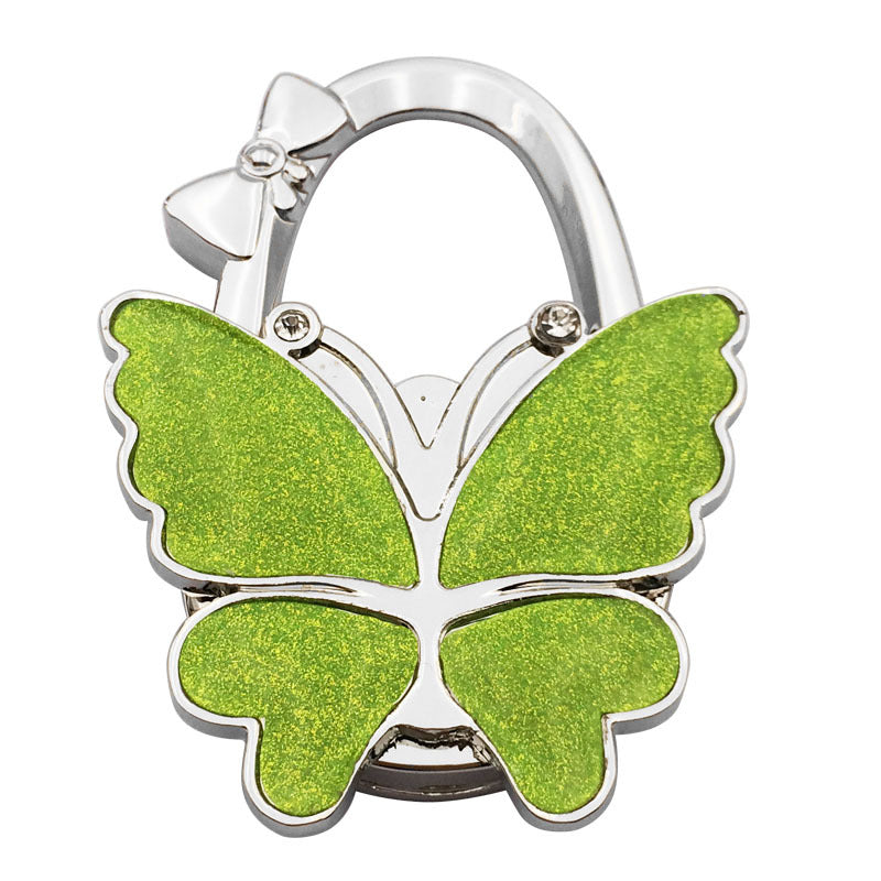 🦋✨ Sparkly Butterfly Foldable Handbag Hook – Cute Portable Non-Slip Purse Hanger for Girls, Travel & Restaurants