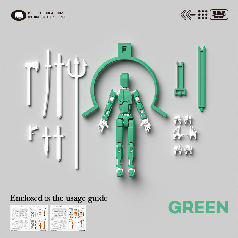 Magnetic Articulated Action Figure Poseable DIY Model Collectible