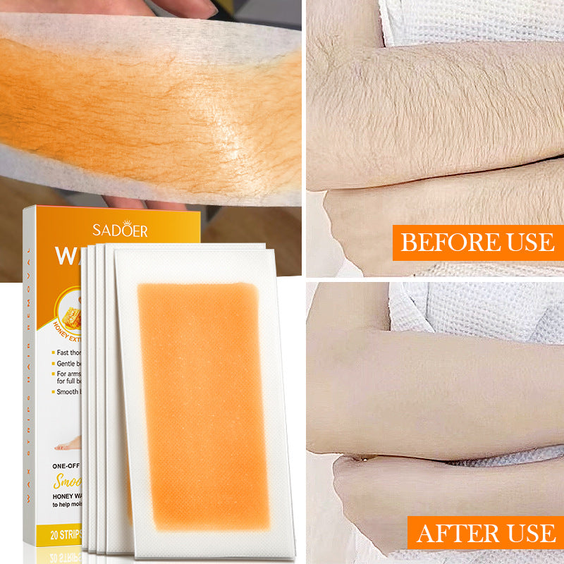 Tear-Off Hair Removal Wax Strips-Upper Lip/Eyebrow/Chin/Finger Hair Removal