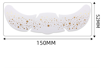 Gold foil freckle stickers, waterproof