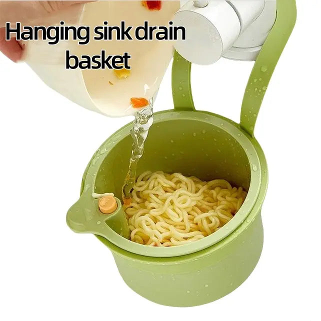 Hanging Sink Drain Basket with Bottom Release