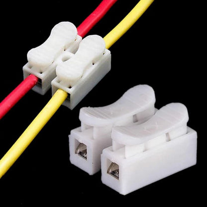 🟡Brass Spring Quick Connector – Safe & Flame-Retardant, No Tools Needed