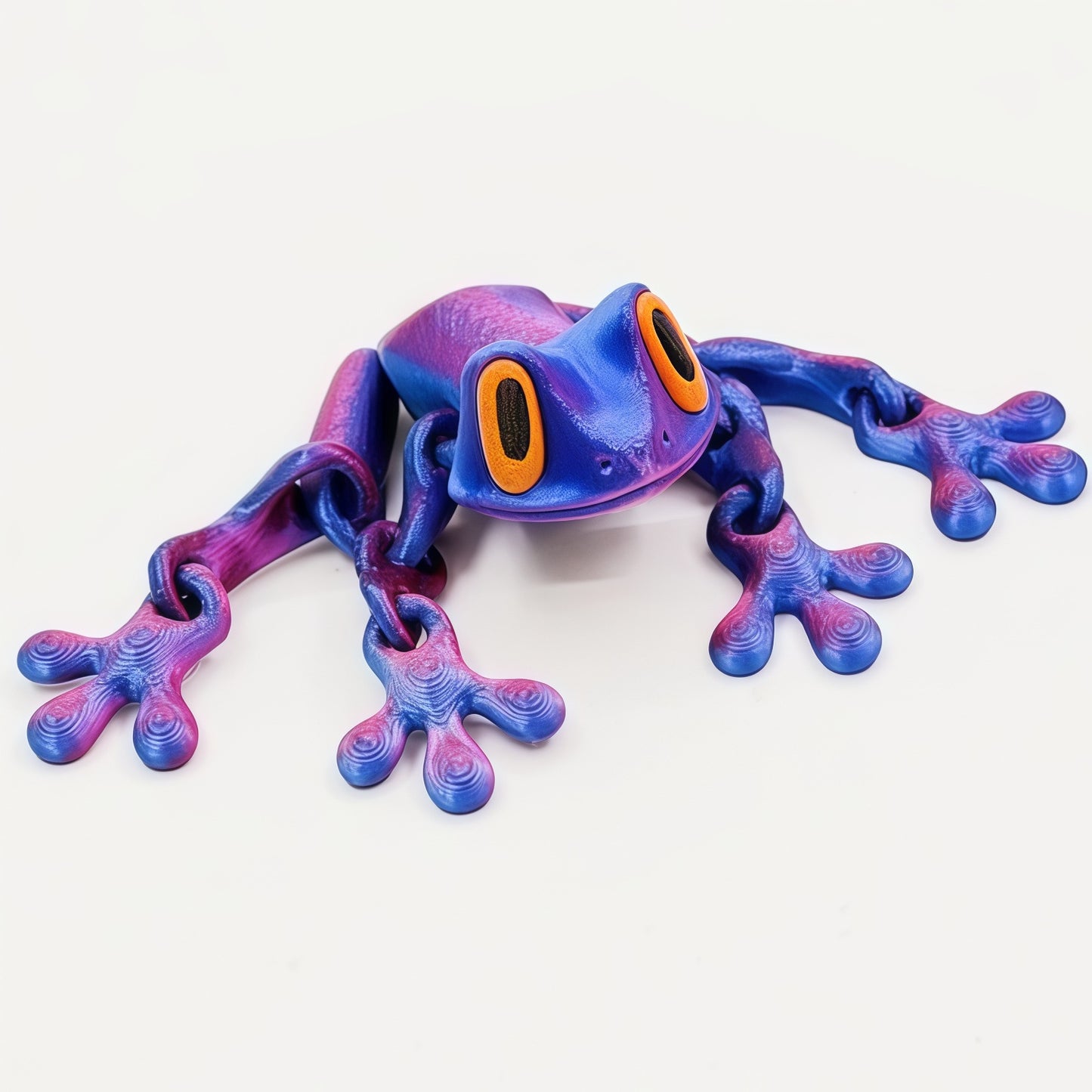 Trending 3D Magnetic Frog Figurine with Movable Joints, Fun Decorative Fridge Magnet