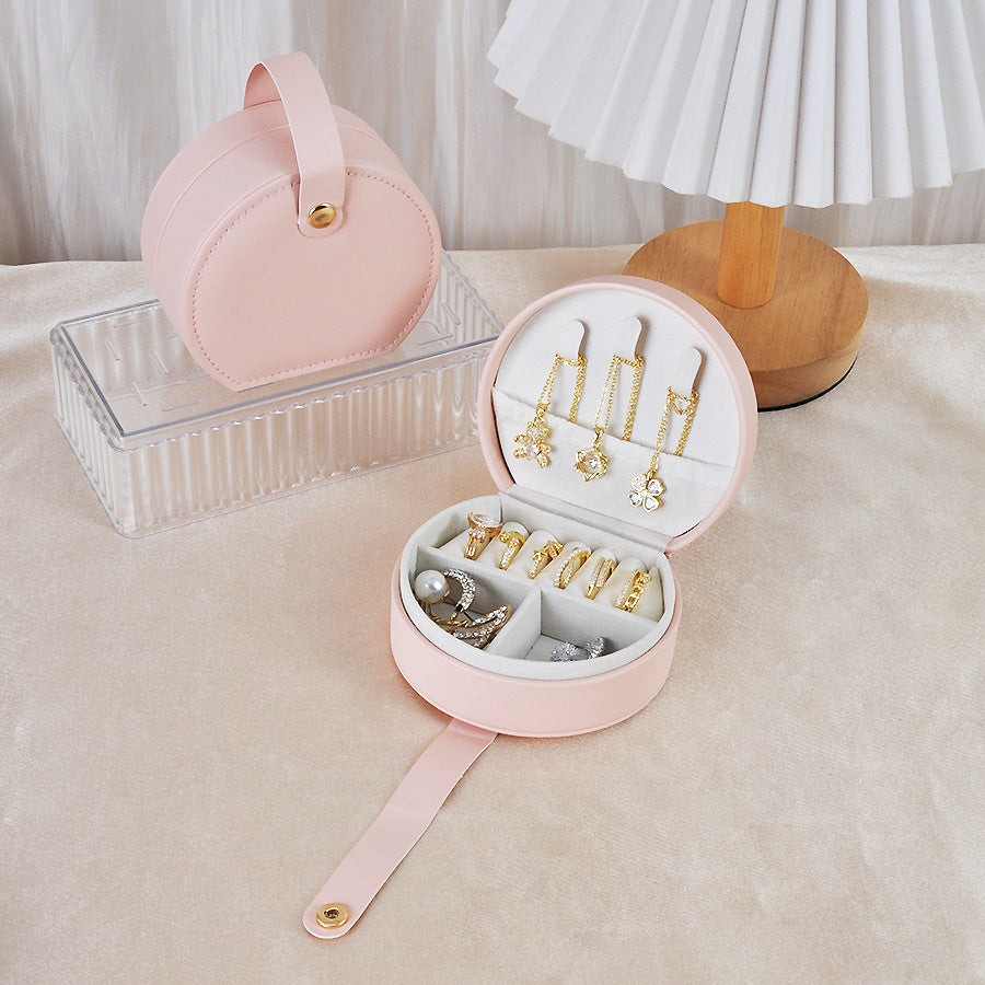 French Style Half-Round Jewelry Box – Handbag Shape & Portable