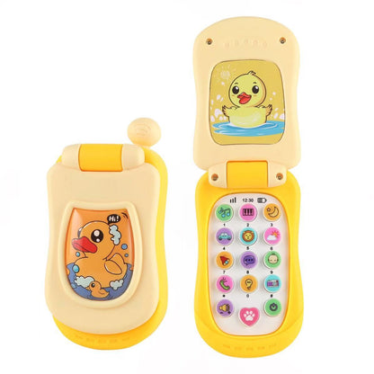 Fun Cartoon Music Flip Phone Toy