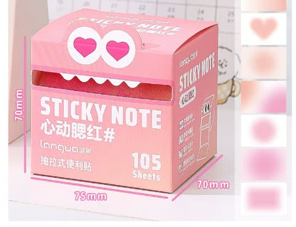 Cute Monster Pattern Sticky Labels Note