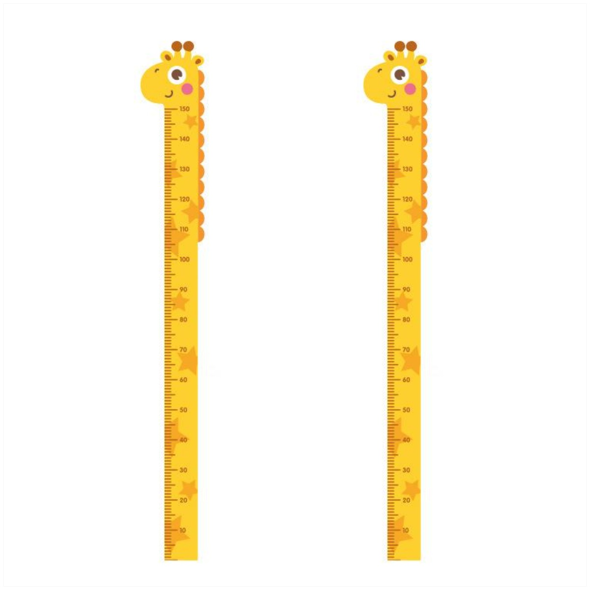Removable Cartoon Kids Height Ruler Wall Sticker | Child Growth Measuring Chart