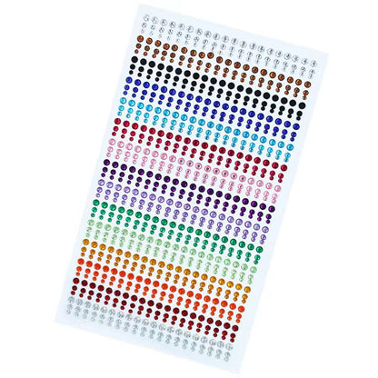 3D Acrylic Diamond Stickers – 900 Pieces in 15 Vibrant Colors