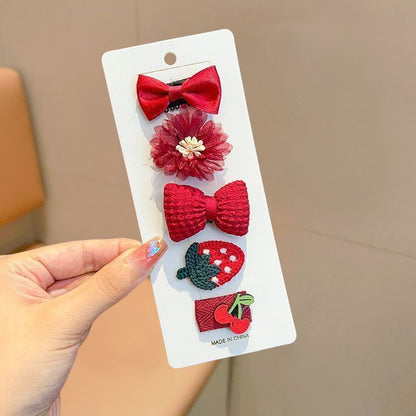 Baby Fetal Hair Clip 5pcs –Sweat-Absorbing & Breathable | Cute Hair Accessory