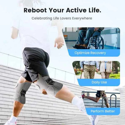Adjustable Knee Protection Booster – Compression Support & Non-Slip | Breathable