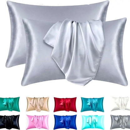 Luxury Breathable Soft Faux Silk Pillowcase