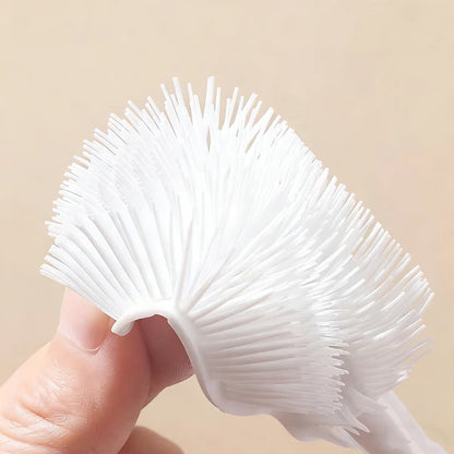 Detachable Long-Handle Silicone Cup Brush – Deep Reach for Tall Cups | Scratch-Free | for Thermos, Baby Bottles & Water Bottles