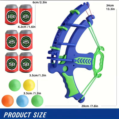 Colorful Archery Shooting Toy Set with EVA Foam Ball Launcher