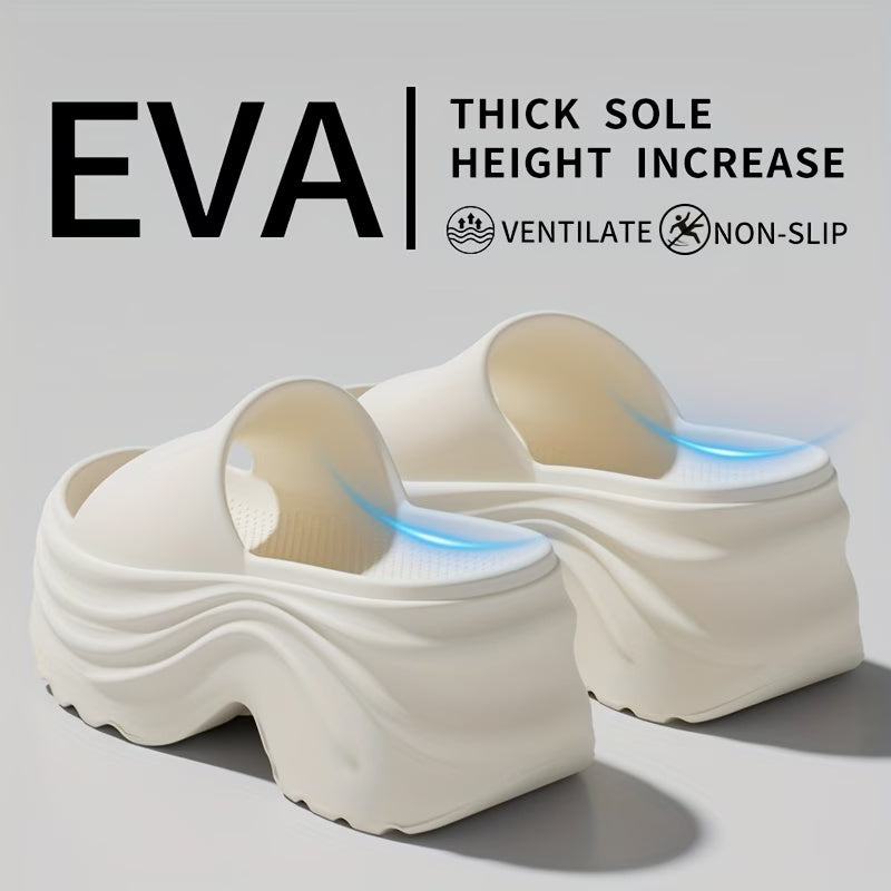 Women's Elegant Thick-Sole EVA Slippers - 8cm Height Increase