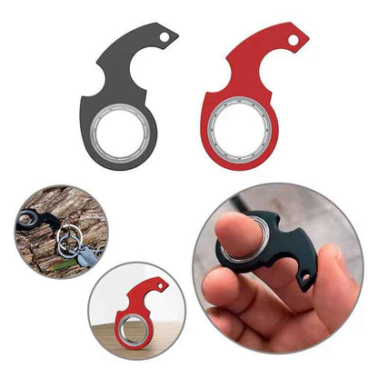 💡Fingertip Spinner Keychain Set – Spinner Keychain + Glow-in-the-Dark Keychain Strap, 2-Piece Set