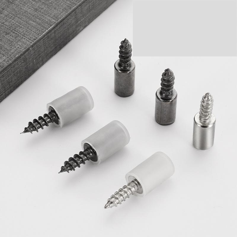 Self-Tapping Screw Shelf Support Pegs, Shelf Pins with Anti-Slip Sleeves