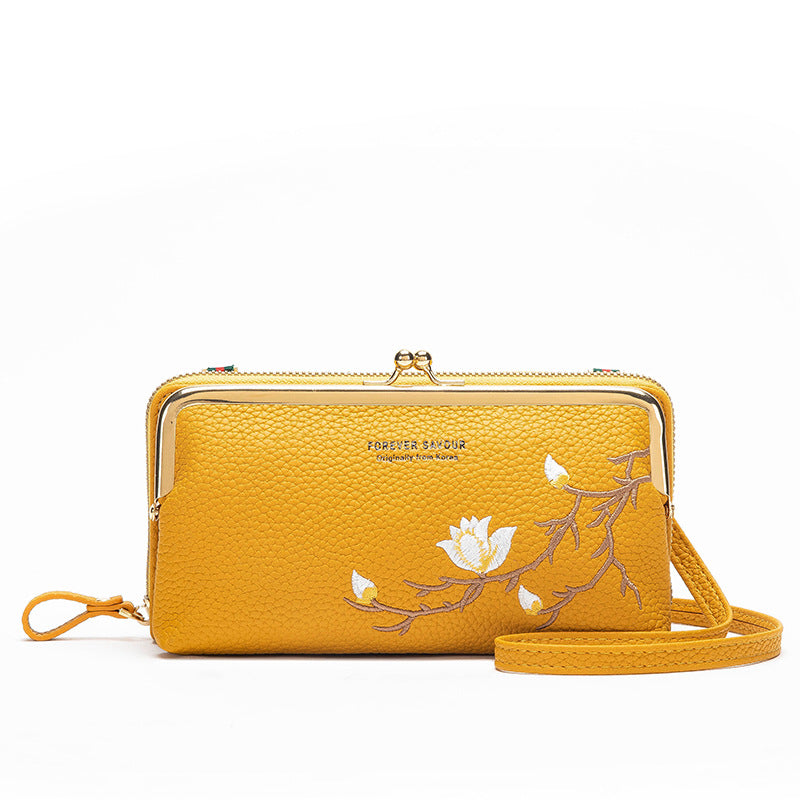 Elegant Embroidered Versatile Small Shoulder Bag