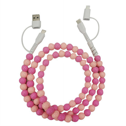 4-in-1 Beaded Charging Cord