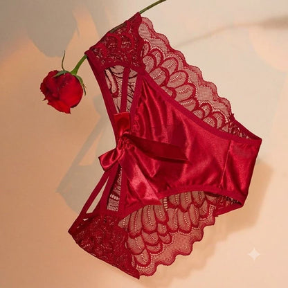 Women's Lace Bow Panties｜Cotton Gusset, Soft & Breathable Comfort