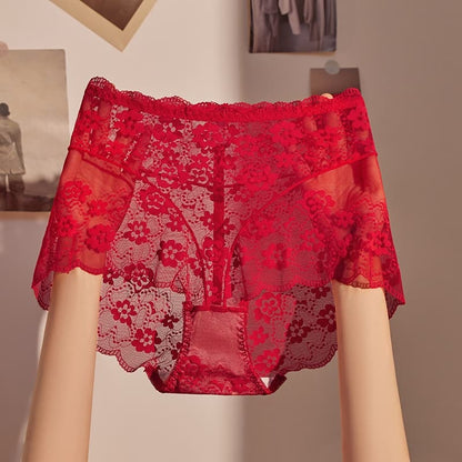 High Waist Lace Underwear｜Soft Fabric & Figure Slimming Fit
